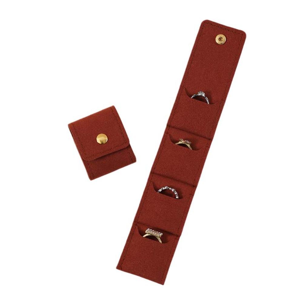 Foldable Necklace Ring Packing Bag Microfiber Velvet Earrings Organizer Gifts