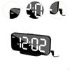 Bedside Digital Alarm Clock with USB Ports and Adjustable Brightness for Dormitory