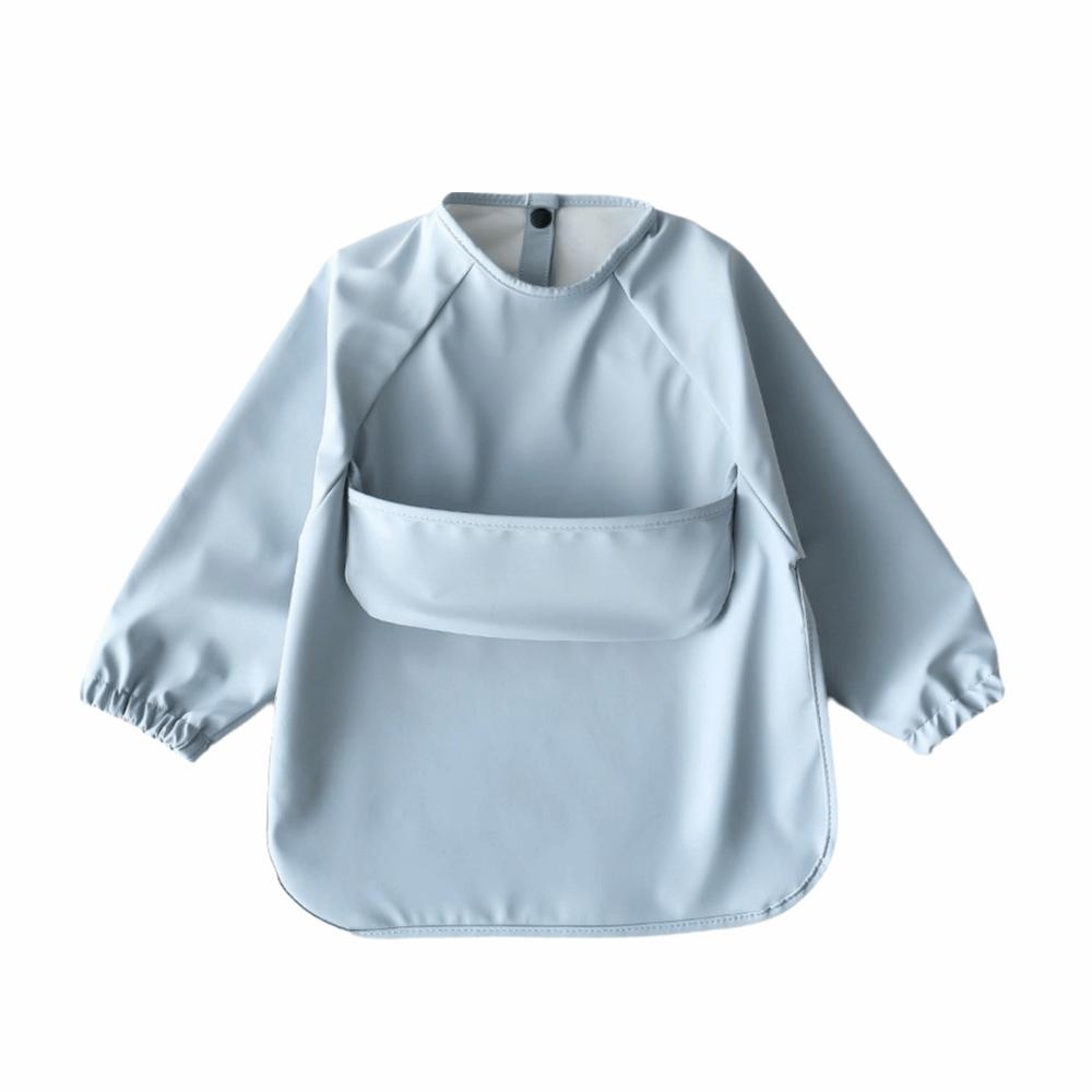 Waterproof Long Sleeve Bib Soft Material Washable Burp Cloth Children PU Bibs  Baby Accessories