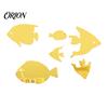 Marine Life Home Decor Fish Mirror Wall Stickers, Self Adhesive Ocean Decals, Removable Stickers 3D Art for Living Room Bedroom Bathroom Tile