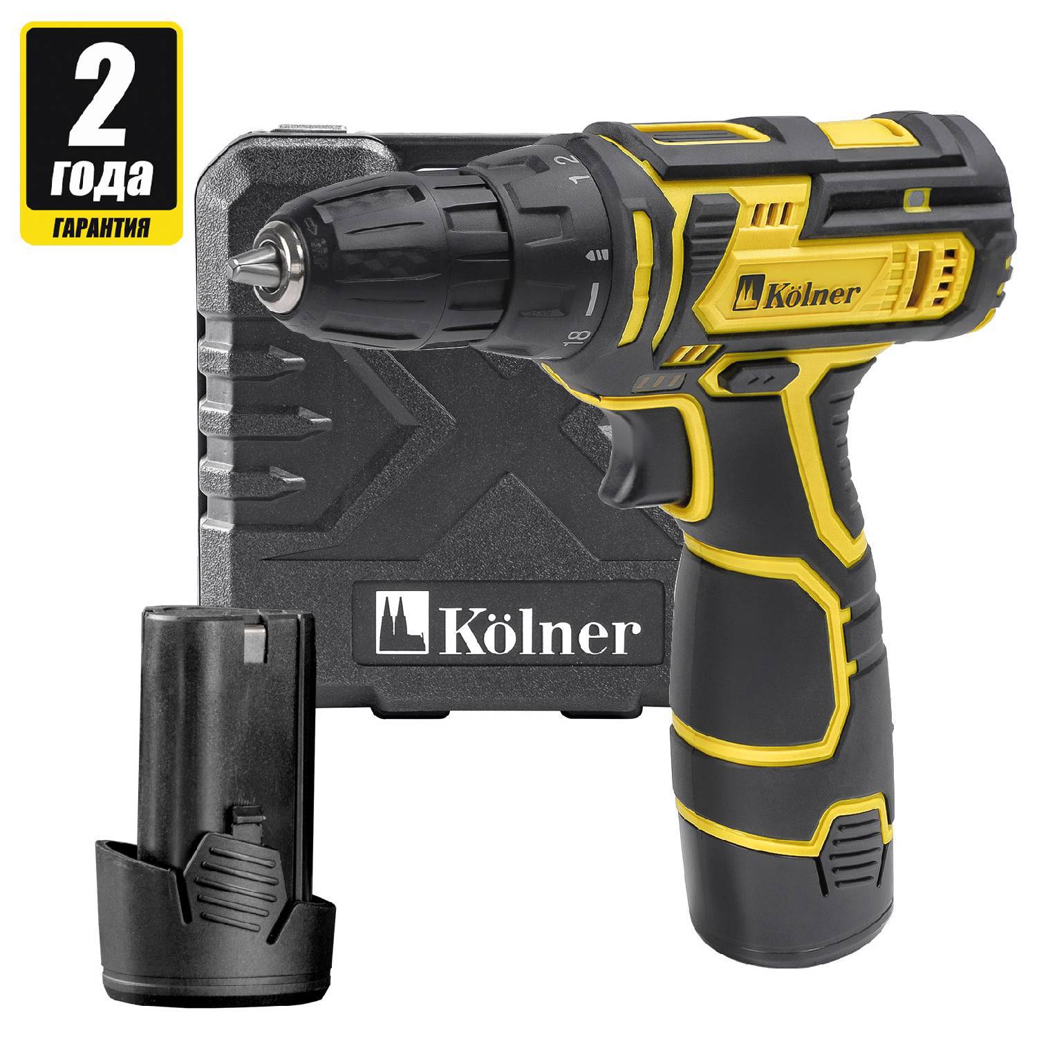 

Аккумуляторная дрель Kolner Kcd 12-2lc