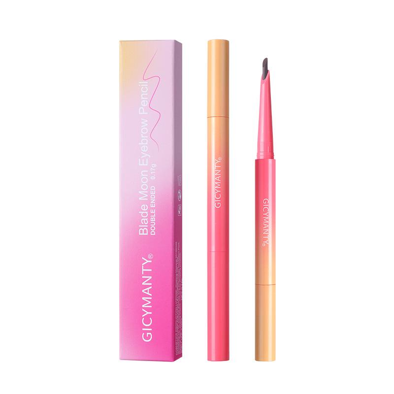 Dual End Eyebrow Pencil with Brush Waterproof Natural Long Lasting Eyebrow Makeup Pen