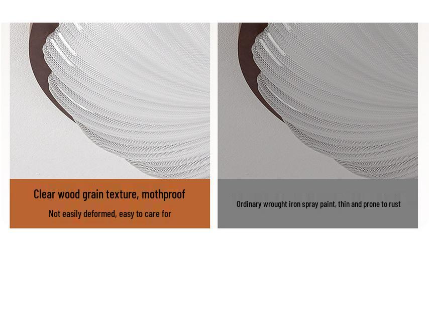 2025 Chinese Style Walnut Ceiling Light: Retro Round Design for Bedroom & Study