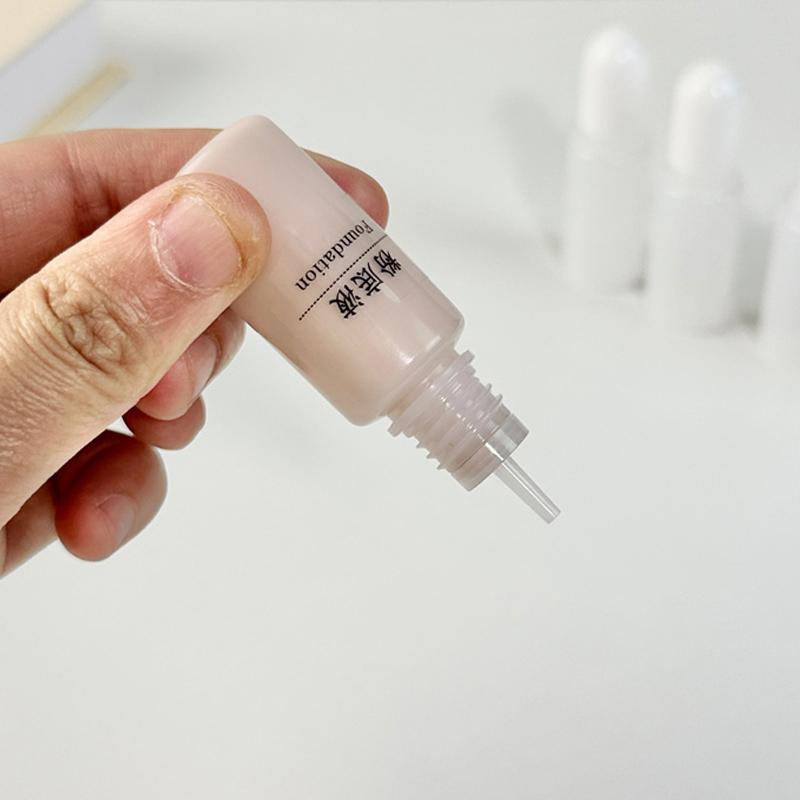 10Pcs Refillable Bottles With Cap Empty Dropper Bottle Transparent Plastic Foundation Cream Travel Cosmetic Sample Containers