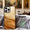 Art W-Wood G-Grain Natural Phone Case For iPhone17,16,15,14,13,12,11 Plus,Pro Max Magnetic For Magsafe Wireless Charging