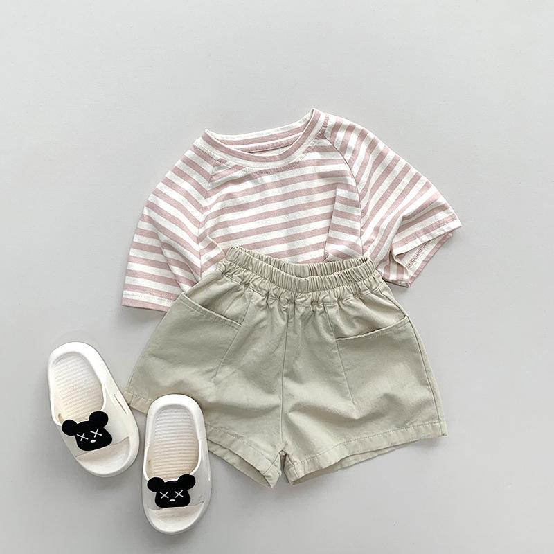 Children's Shorts Summer Versatile for Boys and Girls Korean Retro Pants Trendy Children's Clothing