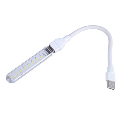 USB-LED-Beleuchtung mit 8 hellen LEDs und flexibler Verlängerung für vielseitige Nutzung beim Camping, Angeln, in Studentenwohnheimen und Schlafzimmern