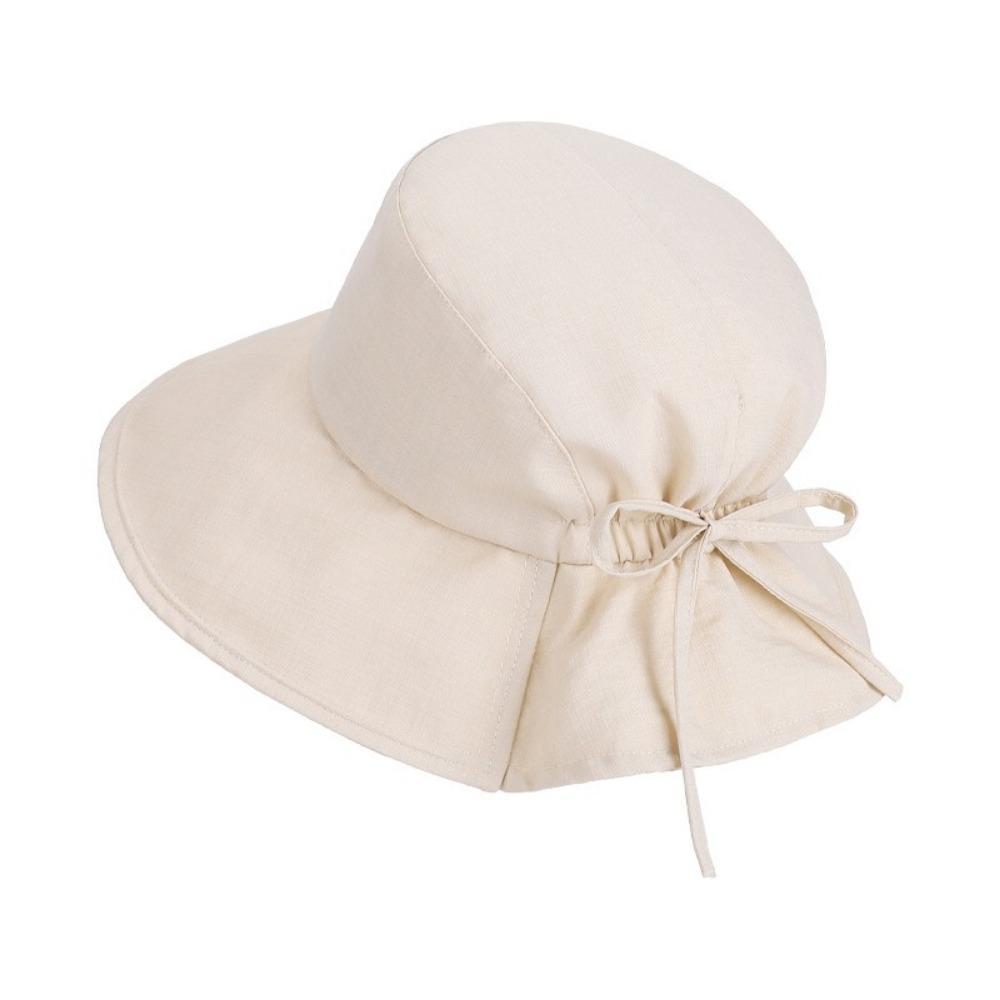 

Anti-UV Women s Bucket Hat Wide Brimmed Sunscreen Visor Cap Portable Summer Sun Hat Outdoor бежевий