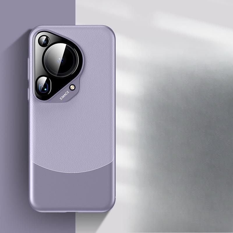 Plain Leather Matte Thin and Suitable for Huawei Pura70 Mobile Phone Case High-end 70ultra Full-inclusive 70pro Men's Leather Case