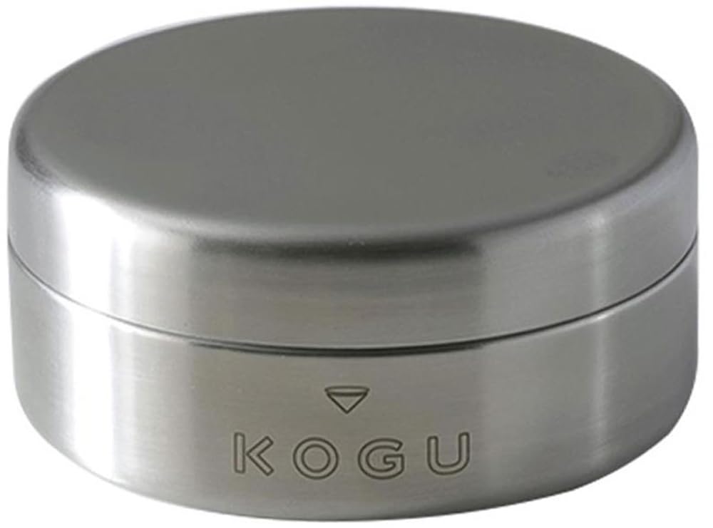 KOGU Coffee Storage Small Coffee Canister in Dishwasher Stainless with Inner Keeps Coffee Beans Compact Food Perfect Gift for Shimomura Kihan