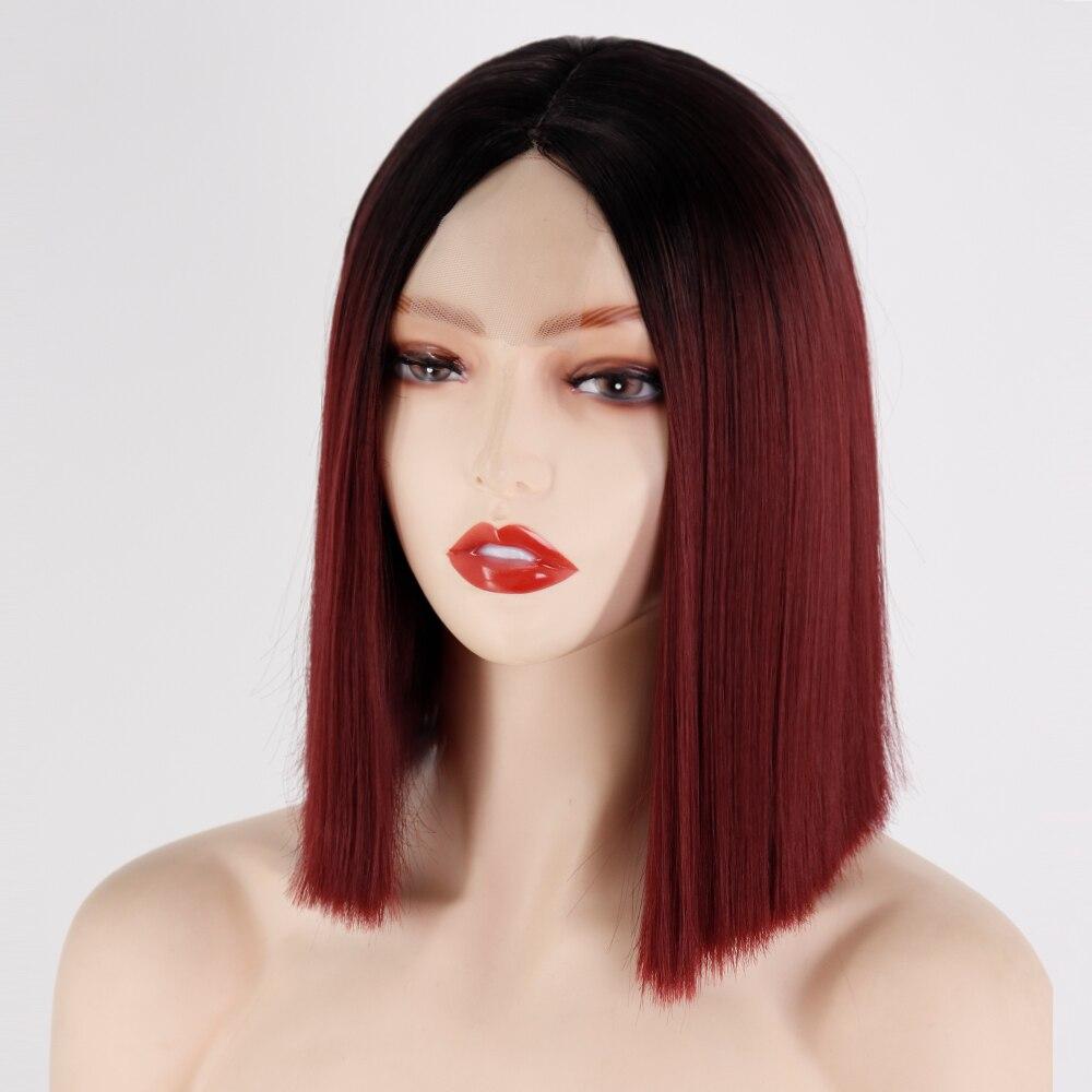 

Синтетические светлые парики MISSQUEEN, короткие прямые парики боб для женщин, средняя часть, натуральные волосы золотого, красного, белого цвета для ежедневного использования 14inches&CN