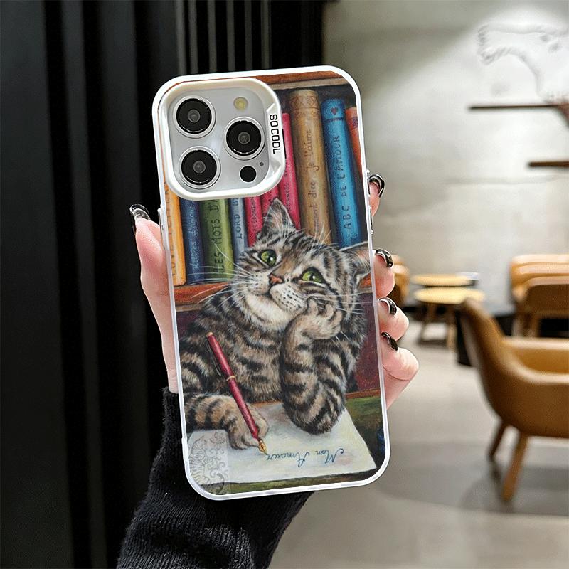 Funny Cats Fashion Style Soft Phone Case for iPhone 15 16 17 Pro Max 17Air 16E 14 Plus 13 12 Mini Shockproof Cover Back Shell