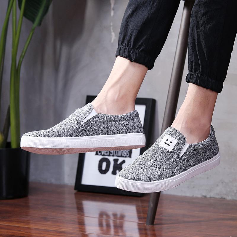 Summer new linen board shoes lazy shoes casual breathable shoes canvas shoes