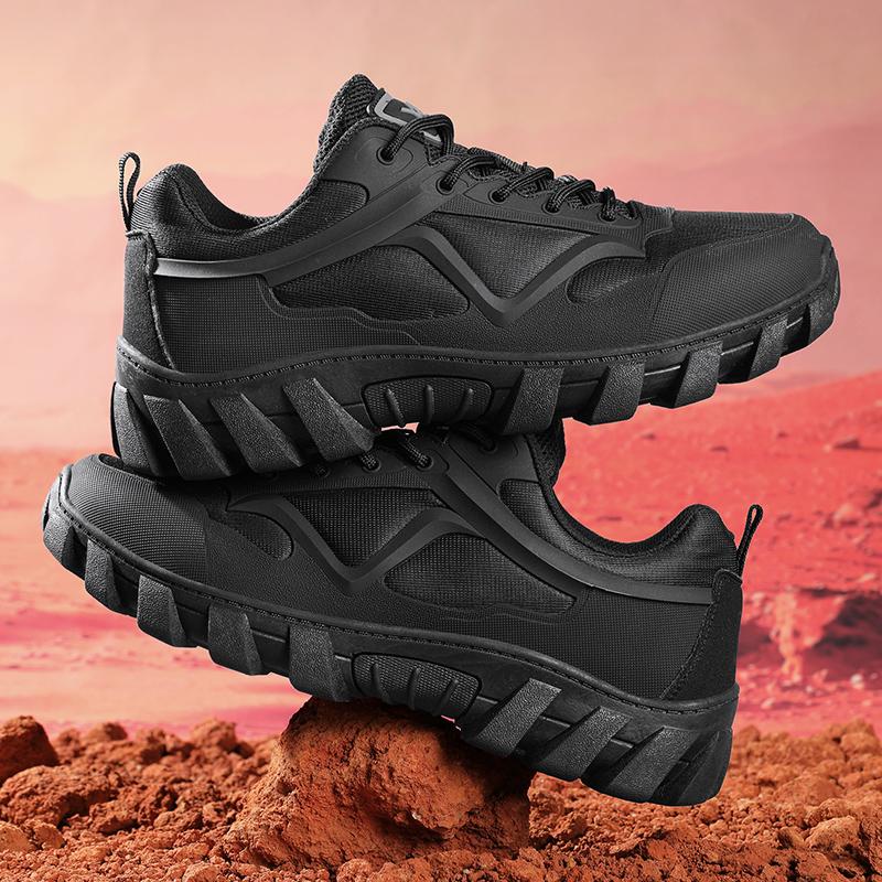 Fashion Outdoor Hiking Shoes for Men Retro Style Sneakers Non Slip Man Lace Up Treking Footwear Leisure Walk Trainers Comfy Casual Shoes