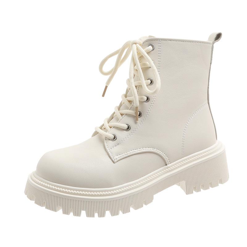 Mode Damen Stiefelette Mode Leder Motorradstiefel Frühling Outdoor Rutschfeste Wanderschuhe für Damen Mode Komfort Weich besohlte Stiefel