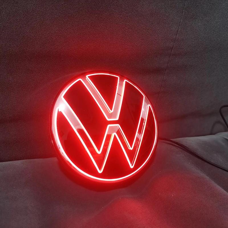 VW GTI GOLF 2026 Heiß für VW VOLKSWAGEN Volkswagen Leuchtendes Heckemblem für Tiguan 2017-2024