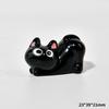 2 Stück Cartoon Harz Niedlich Korn Luo Xiaohei Zhanji Kleine Schwarze Katze Tier Dekoration Kreativ Schreibtisch Auto Kleine Dekoration Handwerk