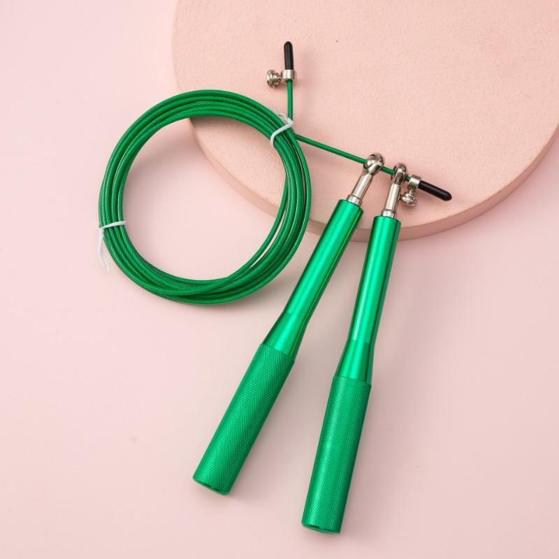 1 Stück Stahldraht-Springseil mit Kugellagern Aluminiumlegierung Fitness-Training Springseil Tragbarer Sport zu Hause Park Platz
