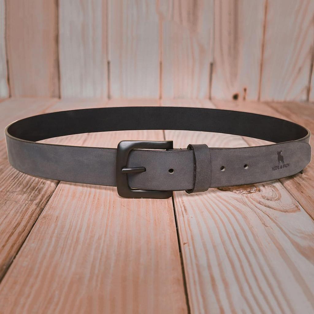 Top Grain Genuine Leather Handmade | Cowboy Belt for Men | 46 Inches Length | Adjustable Size Fits Waist 28-40 Inches