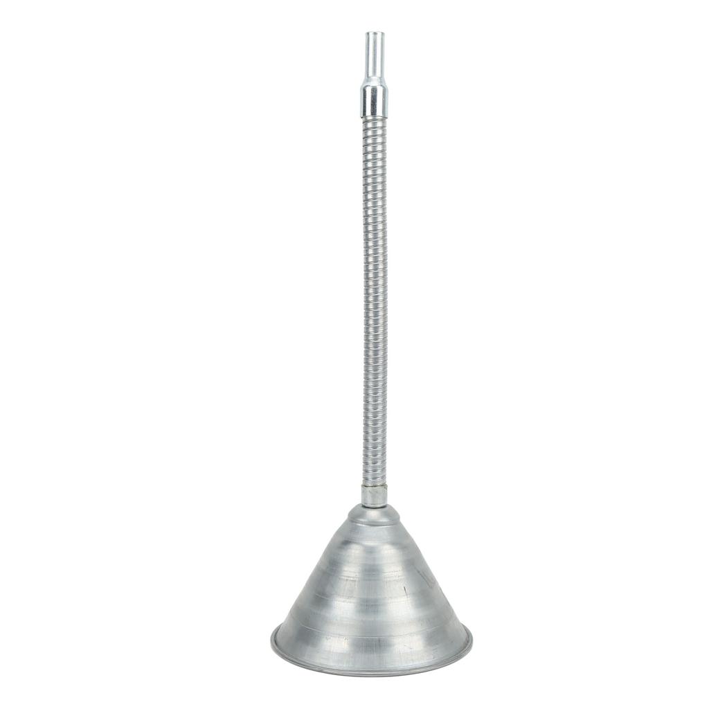 Universal Priming Funnel Carbon Steel Spout Funnel with 330mm 12.99in Flexible Hose for Cars Motorcycles Trucks