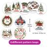 Merry Christmas Cartoon Adhesive Tape - 500 Sheets/Roll for Decoration & Envelope Sealing