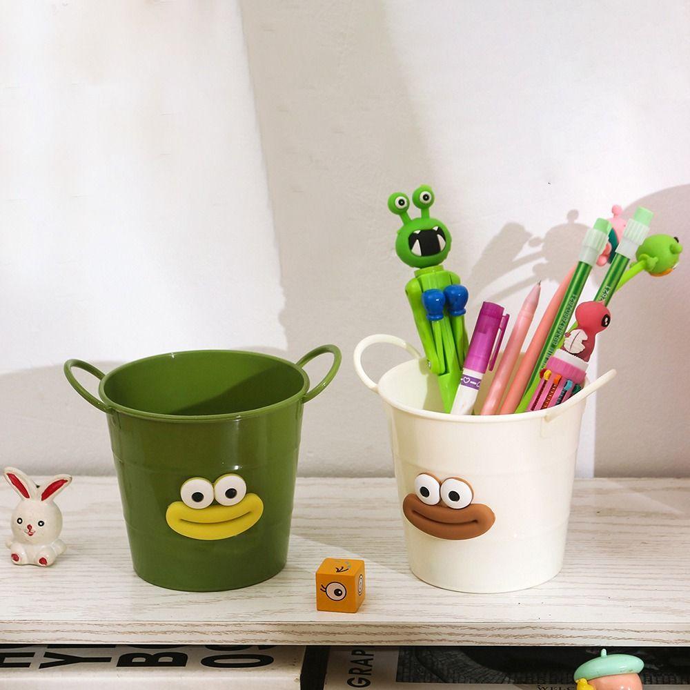 Cartoon Pencil Holder Big Mouth Desktop Storage Buckets Cute Pen Container  Students Stationery