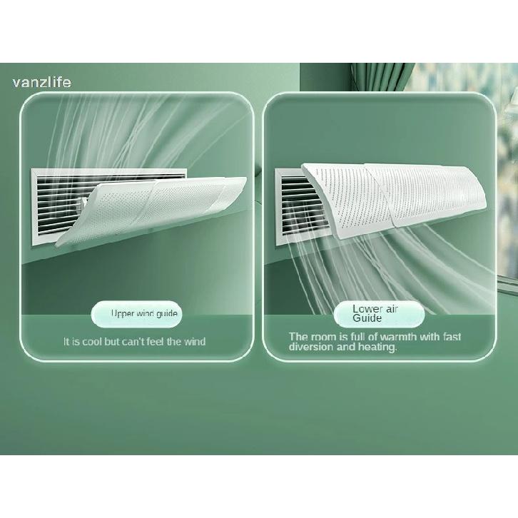 Central Air Conditioning Windshield Anti-Direct Blowing Adjustable Air Outlet Universal Air Conditioner Baffle Wind Deflector