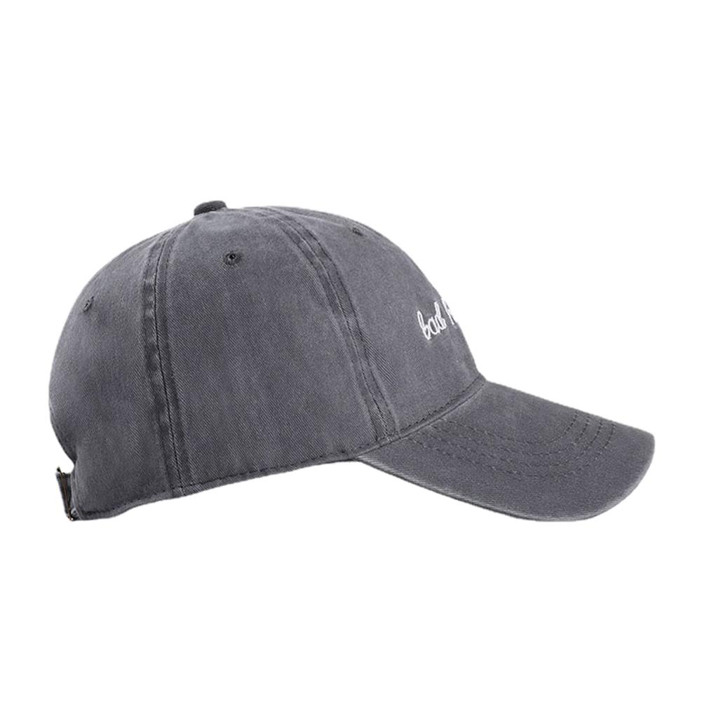 Baseball Cotton Wash Stitching Stitched Embroidered Alphabet Day Hair Bad Fashionable Trendy Caps Hip Hop Urban Street Style Outdoor Adjustable Trendy