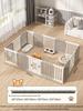 Gray & White Color Block Puppy Playpen for Small to Medium Dogs - Indoor Pet Crate & Isolation Fence
