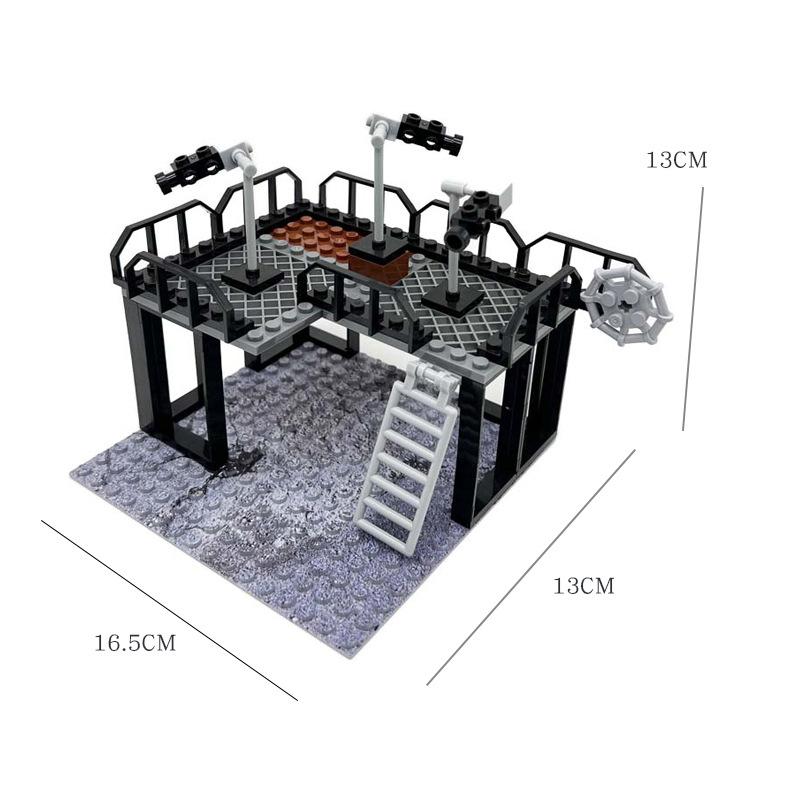 MOC Military Training Camp Outpost Shooting Range DIY Building Block Toys