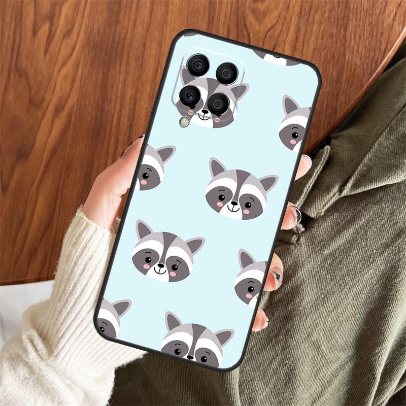 Cartoon Raccoon Case For Samsung Galaxy M06 M16 M36 M56 M33 M15 M55 M31 M13 M12 M14 M53 M32 M52 M35 M34 M54