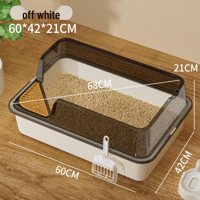 

Велика напівзакрита котяча туалет-лоток проти відстеження Includes Extra Large Scoop and Deodorant Pack