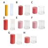 Clear Candlestick Molds Cylindrical Candle Mould for Church Christmas Wedding Dinner Valentine Day Home Decoration
