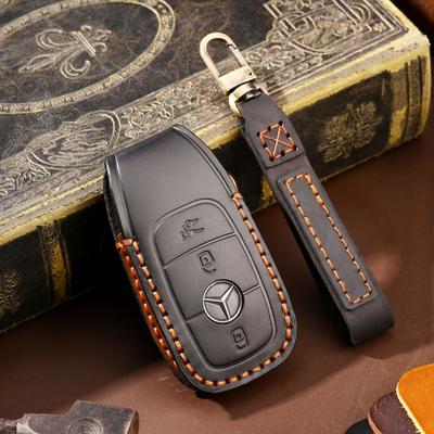 It Is Suitable for Mercedes-Benz Key Cover, and the New E300L Leather Car Key Cover Will Be Sent On Behalf of One Piece.