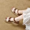 Muffin Platform Sandals Women's New Summer Wear Fashion Women's Shoes Light Leather Shoes Soft Soles Not Tired Feet