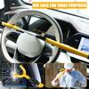 Vehicle Steering Wheel Lock Car Anti Theft Security Lock with Adjustable Length Universal Fit for Cars SUVs Motorhomes Carava