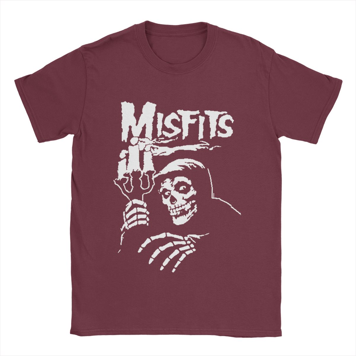

Мужская футболка Misfits Funny Pure Cotton Tees с коротким рукавом и круглым вырезом, одежда больших размеров XXXXXL