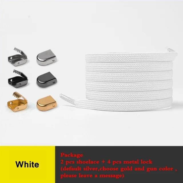 Colorful No Tie Flat Hiking Running Shoe Lace Elastic Shoelaces Outdoor Sneakers Quick Safety Flat Shoelace Kids Adult Lazy Lace