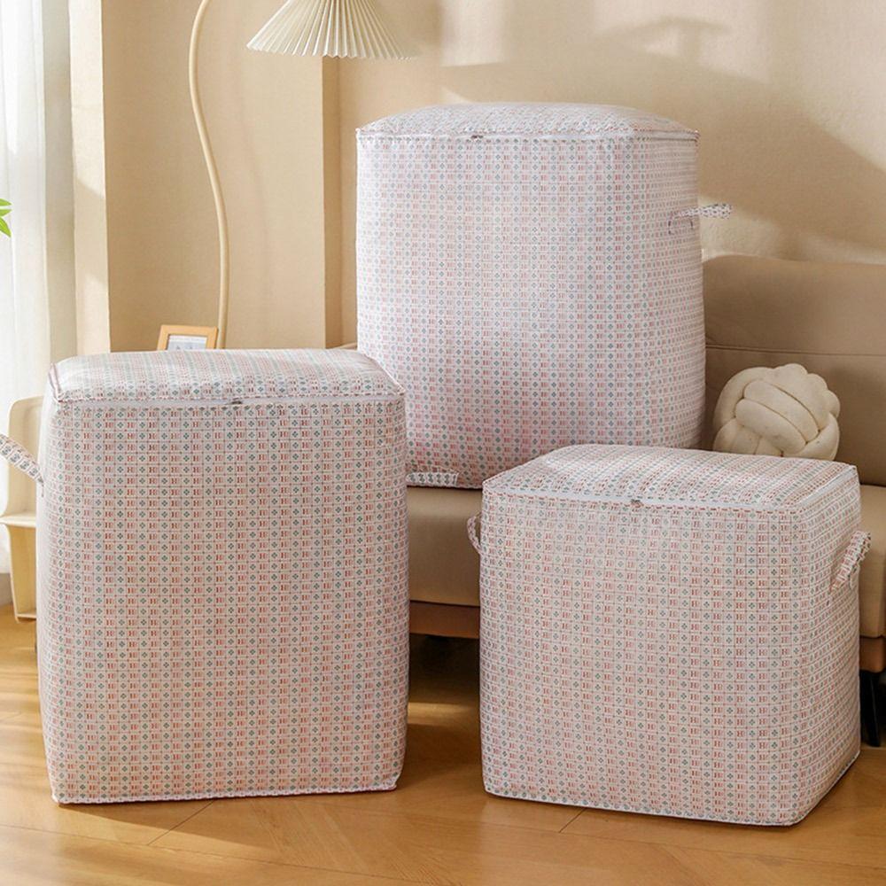 

Closet Organizer Folding Storage Baskets with Handles Closet Wardrobe Zipper Bags for Cupboard S-50*40*50cm