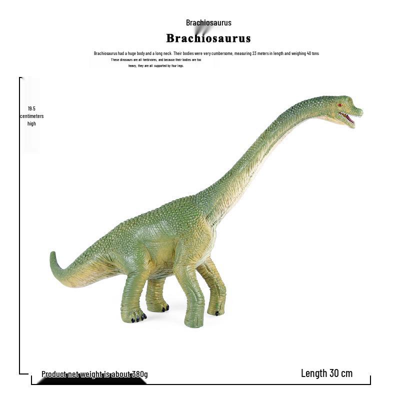 Jurassic Dinosaur Toy Set: Mamenchisaurus, Brachiosaurus, Mosasaurus, Ruituosaurus Models
