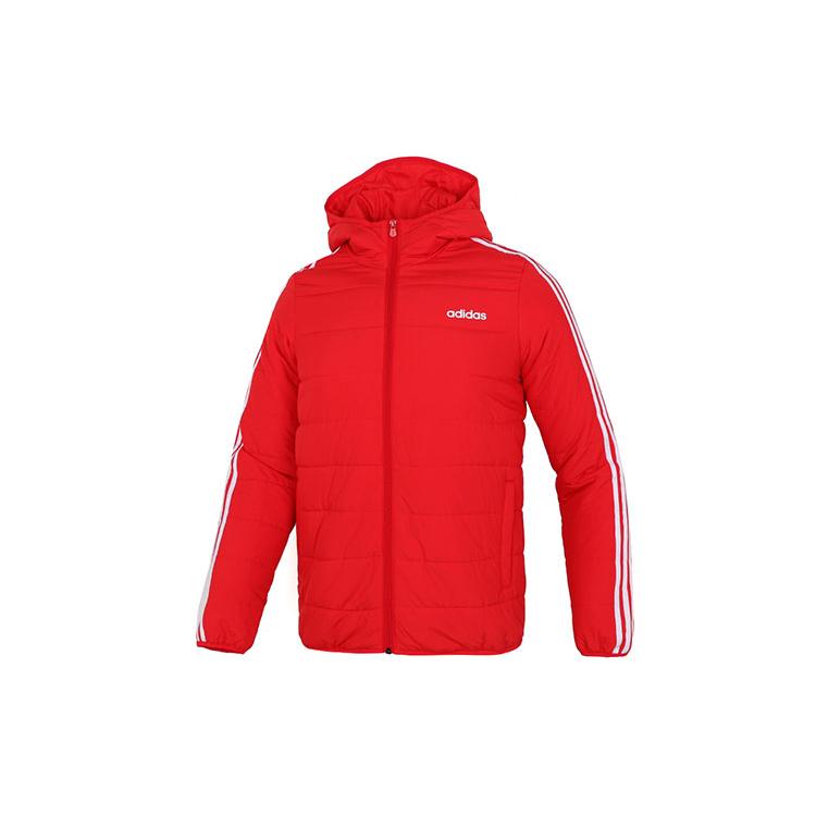 Adidas Puffer Jackets Men's Red Hooded Moderate Other H14198