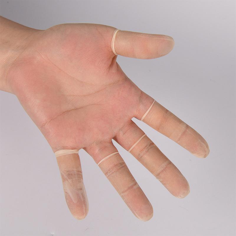 50Pcs/Pack Disposable Latex Finger Cover Rubber Non-Slip Anti-Static Finger Cots Fingertips Protector Gloves Nail Art Tool