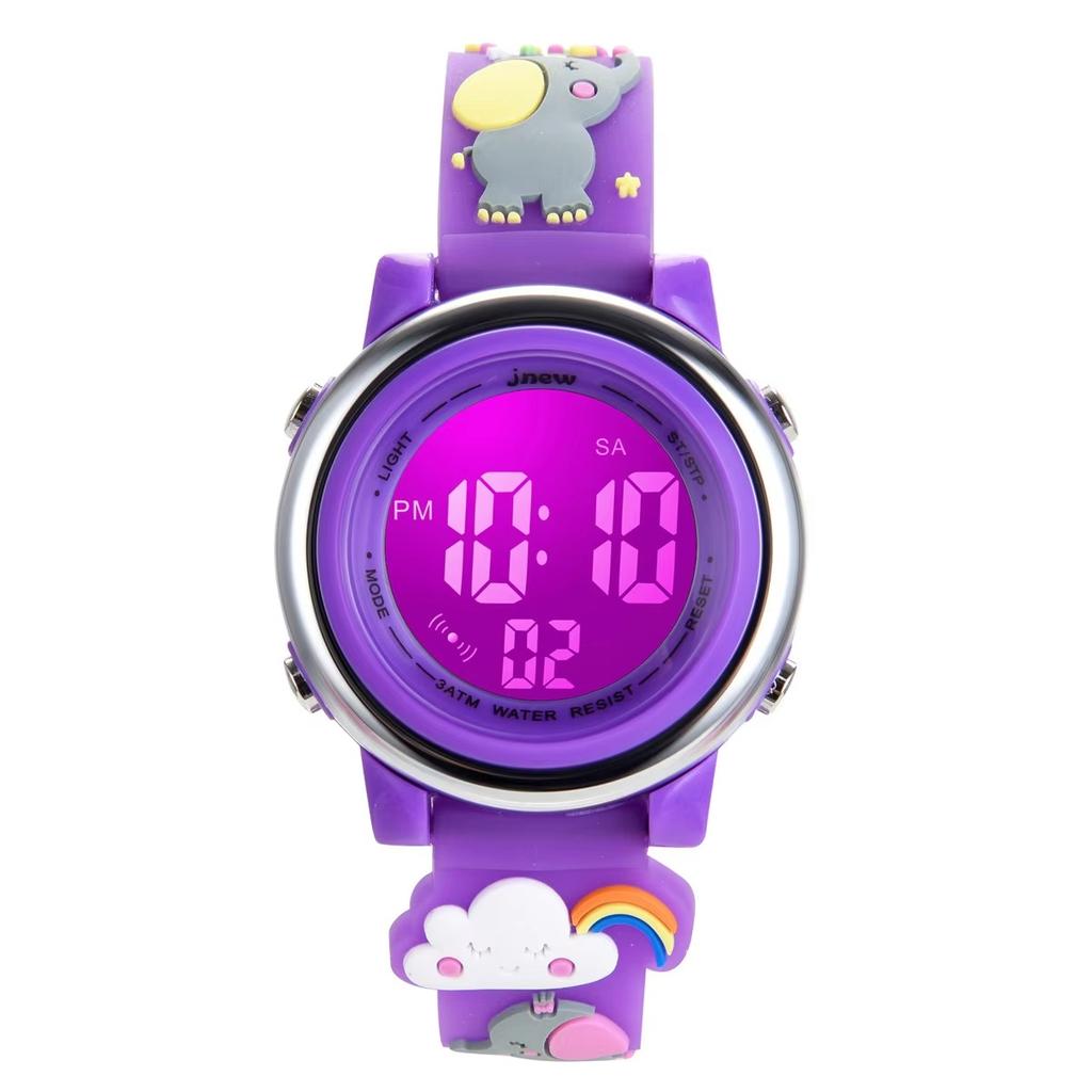 UTHAI H120 Leisure Cartoon kids watch Sports Alarm Waterproof LED Student Electronic Watch Fashion Clock Gift Watch for children