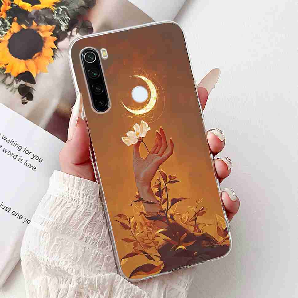 For Xiaomi Redmi Note 8 Case Vintage Dragon Luxury Flower Soft Silicone TPU Cover For Redmi Note8 Note 8T Phone Cases Shockproof