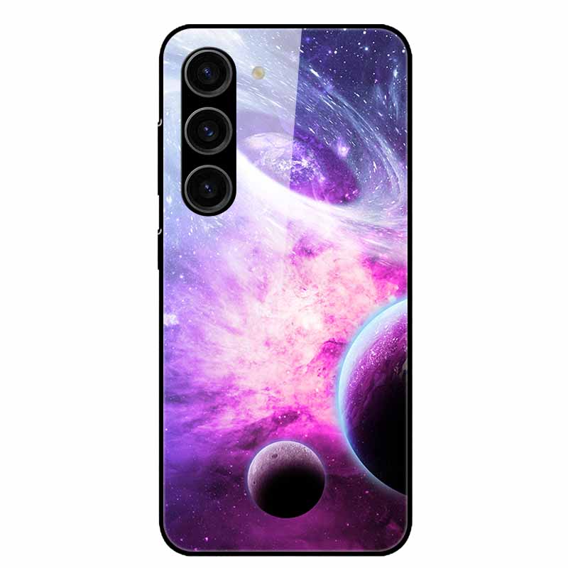 For Samsung Galaxy S25 Plus Case Tempered Glass Hard Phone Cover for Samsung S25 Ultra 5G Back Cases for GalaxyS25 S 25 S25Plus