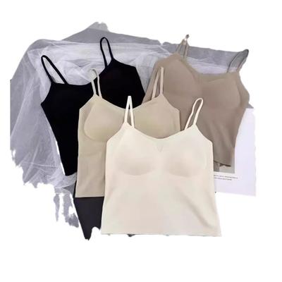Ice Silk Spring and Winter Seamless Latex Fixed Cup In The Long Wrap Chest Comfortable Sexy Anti-slip Strap Woman