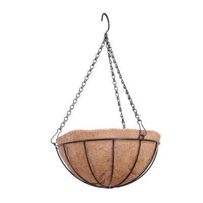 Cesta colgante de 8 pulgadas, Maceta circular de hierro, Cesta colgante, Decoración de jardinería