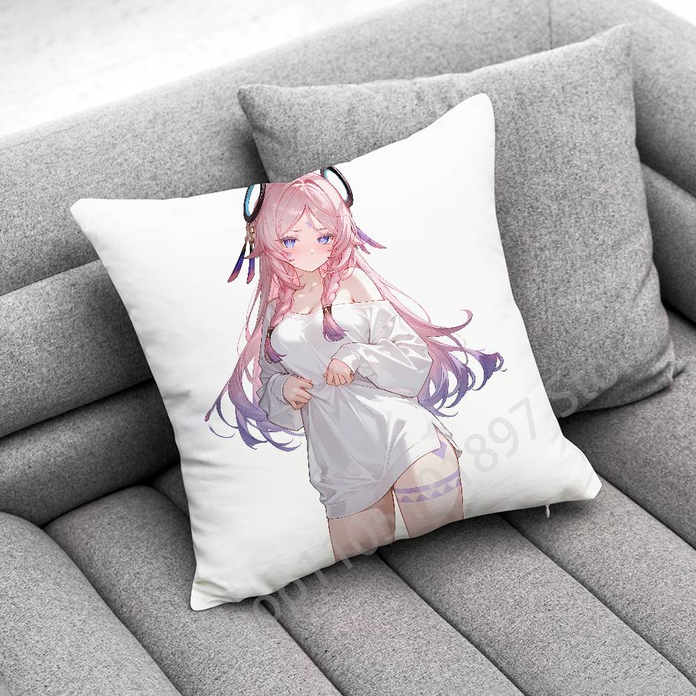 Genshin Impact Citlali Mualani Throw Pillow Case For 45x45cm 40x40cm 55x55cm 50x50cm 30x30cm Square Car Pillowcase Shell
