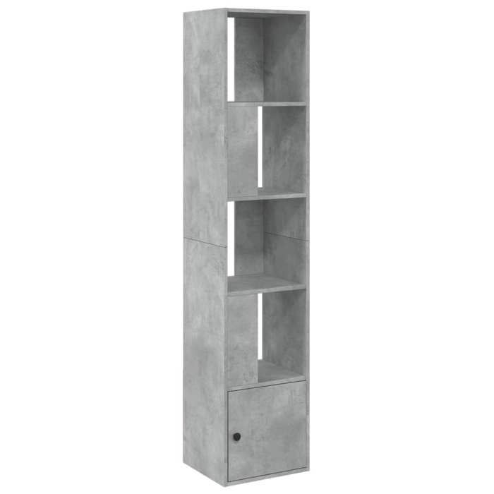 VidaXL Bibliothèque gris béton 40x36x189 cm bois d'ingénierie, étagère à livres, porte-livres, support à livres, armoire de 848244