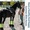 4Pcs Breathable Fly Boots for Horses Ventilated Mesh Fly Leg Wraps Horse Fly Sheets  Outdoor Riding